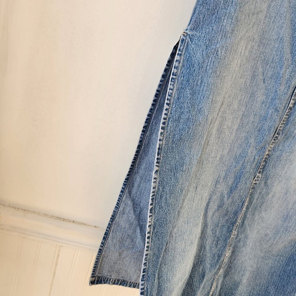 VTG BKE Buckle Y2K 90s Denim Jean Maxi Skirt Side Slits Women's 27 - Picture 5 of 10